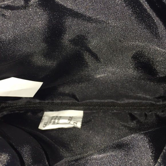 NWT Black Glitter Pouch with Pom Pom - Picture 4 of 7